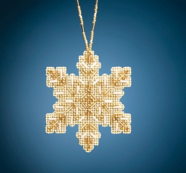 Набор для вышивания Mill Hill MH212012 Golden Snowflake (Золотая снежинка)