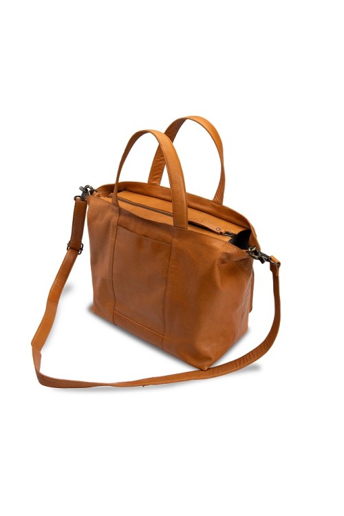 Muud QB-4701/Whisky Сумка-шоппер "Hiba w/zipper"