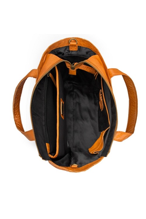 Muud QB-4701/Whisky Сумка-шоппер "Hiba w/zipper"