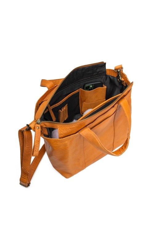 Muud QB-4701/Whisky Сумка-шоппер "Hiba w/zipper"