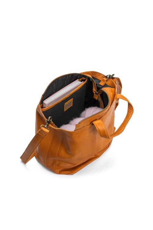 Muud QB-4701/Whisky Сумка-шоппер "Hiba w/zipper"