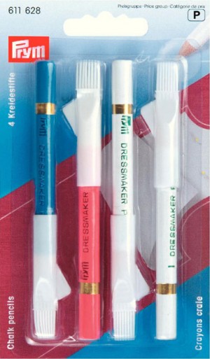 Prym 611628 Меловые карандаши со стирающей кисточкой