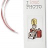 Набор для вышивания Luca-S N27 Закладка "I Love Photo"