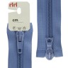 Riri 2519755/60/2630 Молния спираль, разъемная, 2 замка, 6 мм, 60 см, сине-голубой