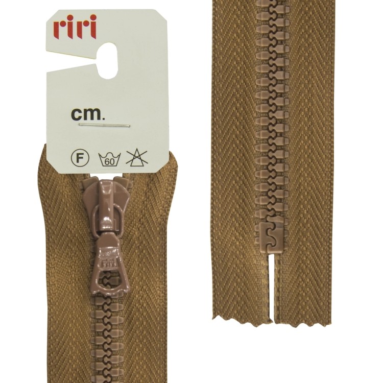 Riri 5723220/20/2209 Молния тракторная, неразъемная, 6 мм, 20 cм, светло-коричневый