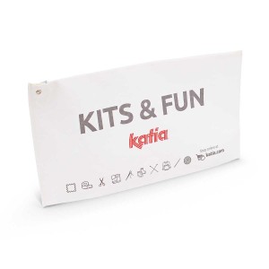 Katia 7356 Органайзер Kits & Fun для рукоделия с застежкой zip-lock и подвесом