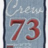 HKM 33799/1SB Термоаппликация "73 Crew"