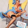 Записная книжка Женские шалости (девушка в сером пеньюаре)