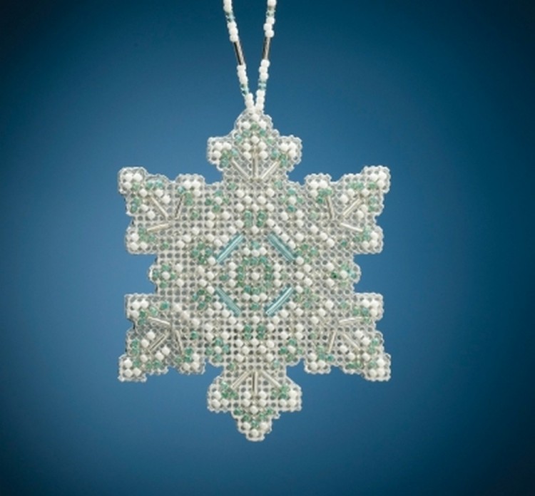 Набор для вышивания Mill Hill MH212015 Aqua Mist Snowflake (Туманная снежинка)