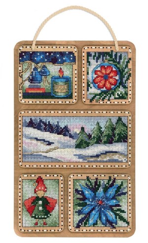 Щепка О-124 Зимний коллаж