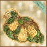 Набор для вышивания Mill Hill MH182306 Pear Tree Partridge (Грушевая куропатка)