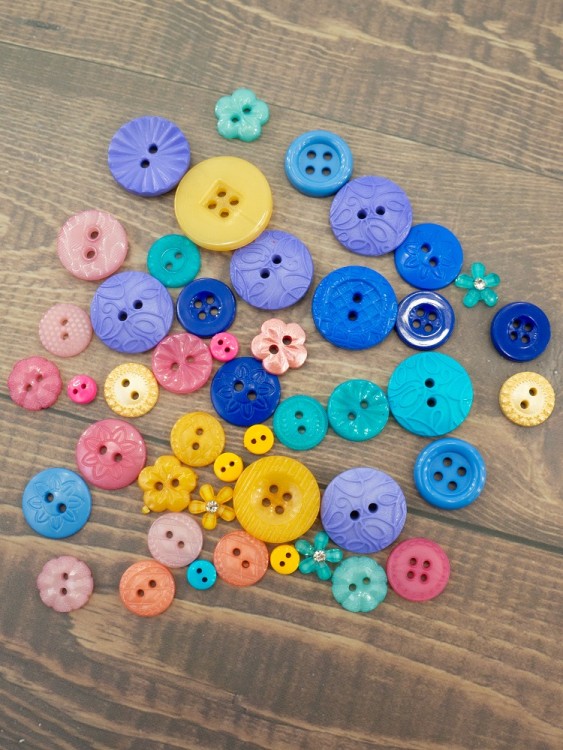 A Jesse James 6590 Пуговицы "Тропический пунш" A Jesse James 6590 Пуговицы "Тропический пунш"