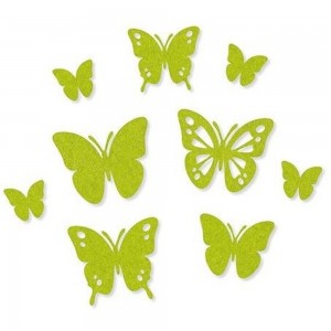 Efco 3446161 Набор самоклеящихся декоративных элементов "Бабочки" из фетра