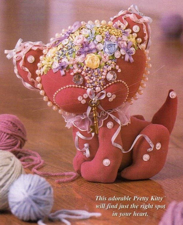 Ribbon Embroidery VCC005 Pretty Kitty (Симпатичная кошечка)
