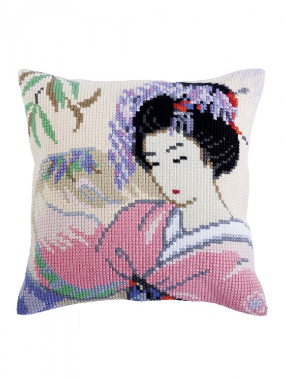 Collection D'Art 5317 Подушка "Красивая японка"