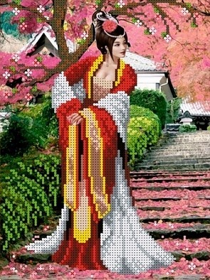 Набор для вышивания Каролинка КБЛН(Ч) 4010 Японский сад