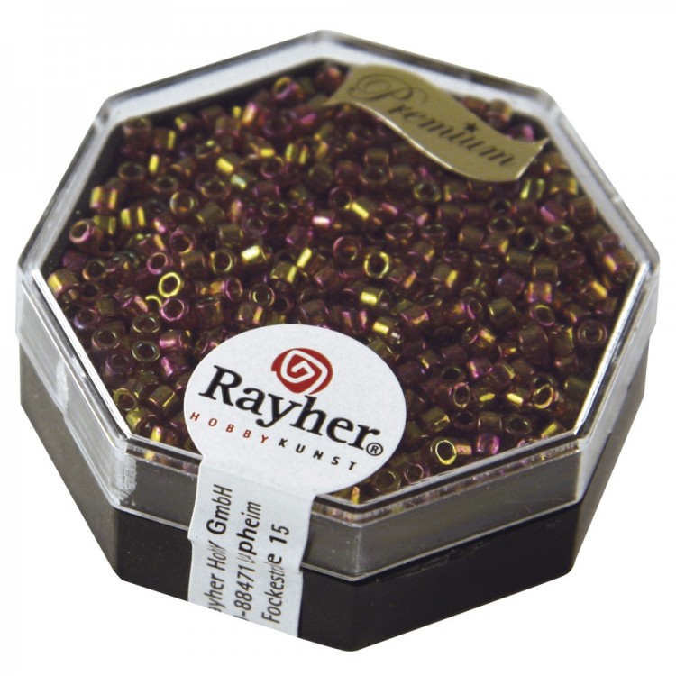 Rayher 14755274 Бисер Miyuki цилиндрический "Delica rocaille"