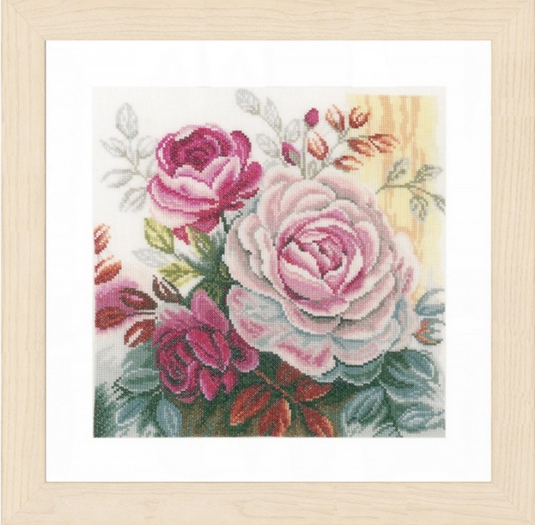 Набор для вышивания Lanarte PN-0165376 Pink rose