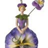 Fiebiger Floristik 850085-607 Фигурка декоративная, Blumenmadchen "Анютины глазки"