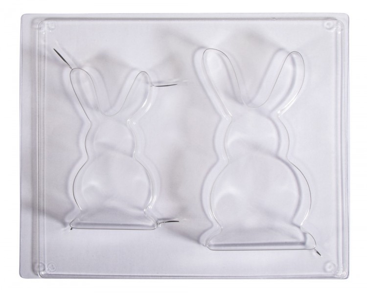 Rayher 36105000 Форма для мягких моделирующих паст "Семейство кроликов"