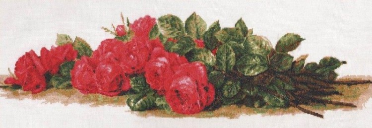 Набор для вышивания Палитра 01.007 Розы на столе