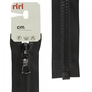 Riri 5753720/40/2110 Молния тракторная, разъемная, 6 мм, 40 cм, черный