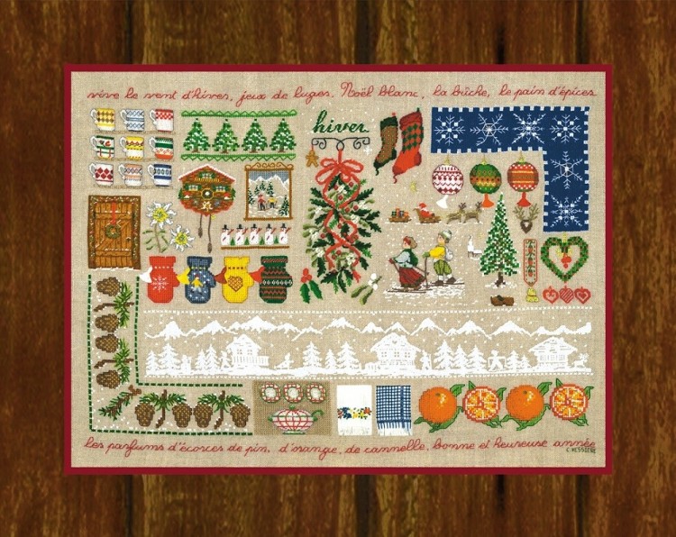 Набор для вышивания Le Bonheur des Dames 1134 Hiver Lin Bis (Зима)