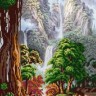Конек 1327 Водопад Хрустальный кулон