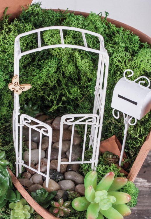 Rayher 46231102 Садовая миниатюра "Арка с калиткой"