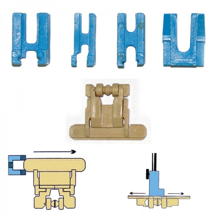 Hemline 163 Лапка для притачивания потайной молнии с набором адаптеров