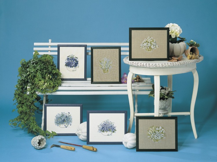 Набор для вышивания Oehlenschlager 76445 Сиреневые фиалки