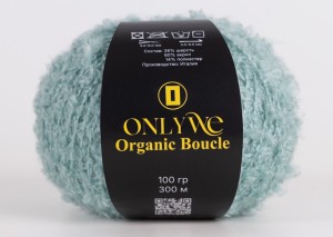 OnlyWe MBU15 Organic boucle Мятная пряжа буклированная (2 шт)