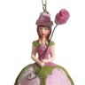 Fiebiger Floristik 850140-450 Фигурка декоративная, Blumenmadchen "Роза"