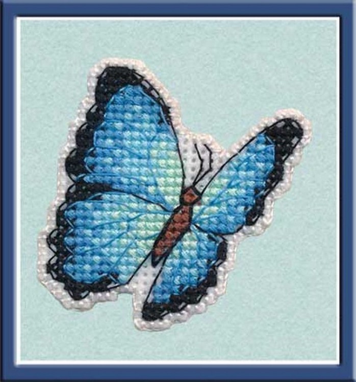 Набор для вышивания Овен 1172 Значок "Голубая Морфа"