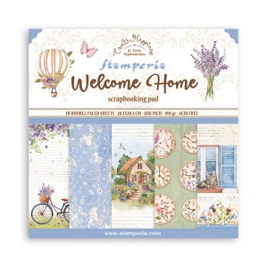 Stamperia SBBS77 Набор бумаги для скрапбукинга "Create Happiness Welcome Home"