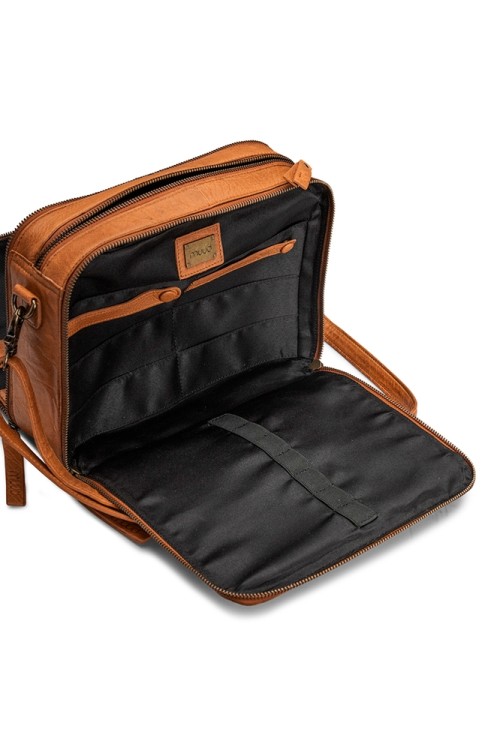 Muud QB-4450R1/Whisky Сумка-органайзер через плечо "Cathy"