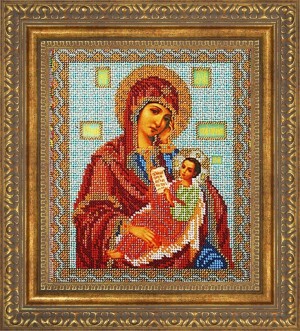Мир багета 12БК 484-120_ПЛ Рама для иконы Утоли мои печали Радуга бисера