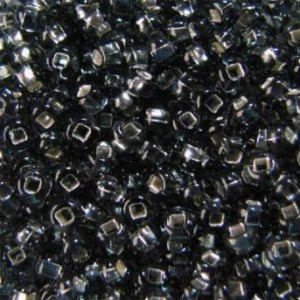 Preciosa Ornela 331-29001-10/0-47010 Серый с серебряным прокрасом прозрачный бисер 10/0 1000 г