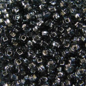 Preciosa Ornela 331-29001-10/0-47010 Серый с серебряным прокрасом прозрачный бисер 10/0 1000 г