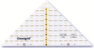Prym 611640 Проворный треугольник с дюймовой шкалой для 1/4 квадрата до 8 дюймов
