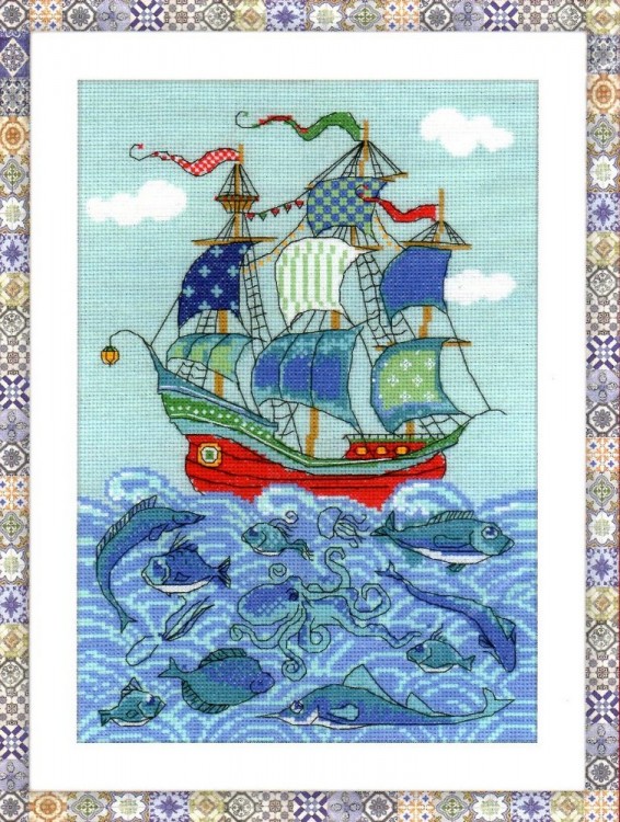 Набор для вышивания Риолис 1465 Парусник "Удача"