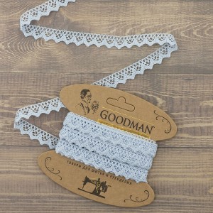 Goodman K-5004-267 Кружево плетеное, ширина 12 мм, цвет голубой, 5 м