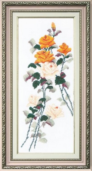 Crystal Art ВТ-052 Этюд с желтыми розами