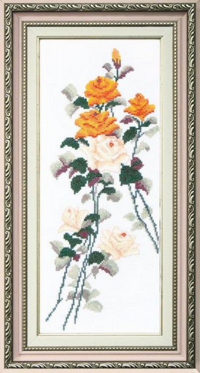 Набор для вышивания Crystal Art ВТ-052 Этюд с желтыми розами