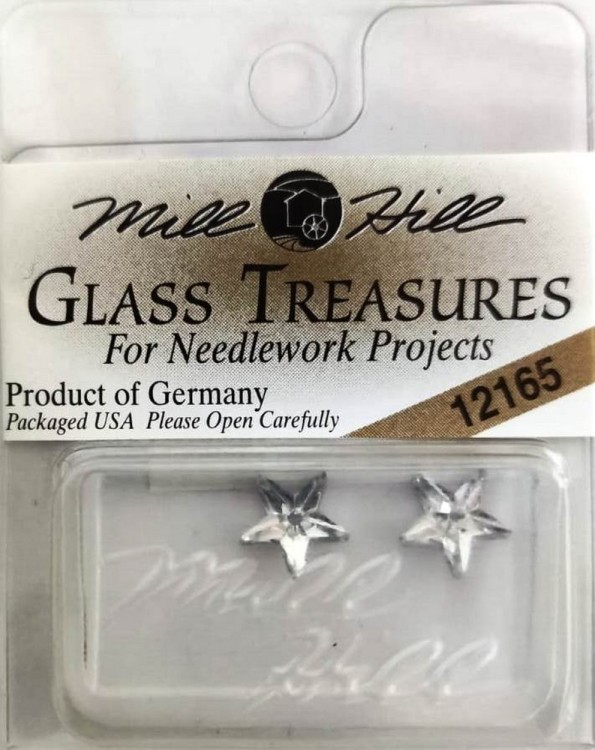Mill Hill 12165 Декоративная подвеска "Small 5 Pointed Star Crystal Bright"