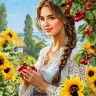 Каролинка КЛ-3107 Ткань для вышивки лентами