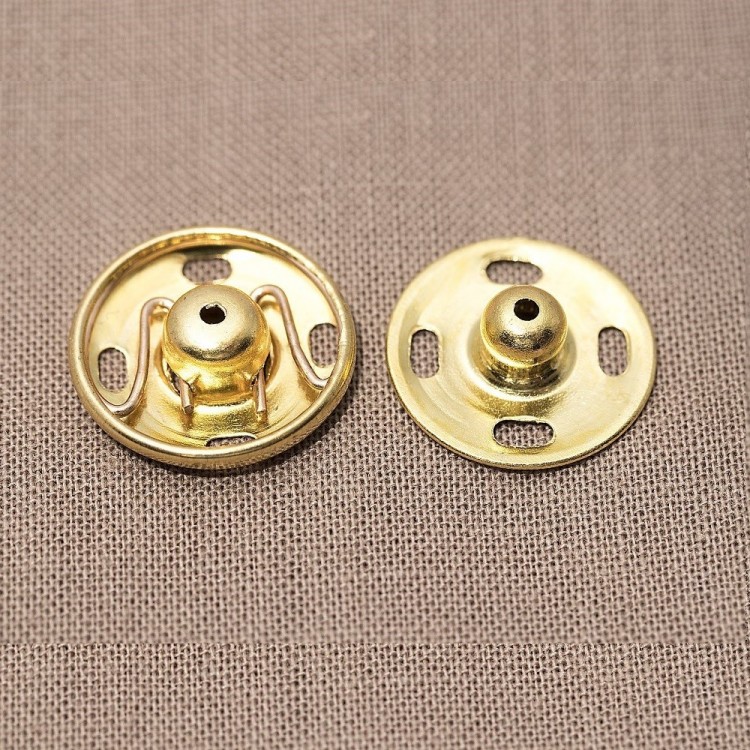 Hemline 420.15.G Кнопки пришивные металлические с защитой от коррозии