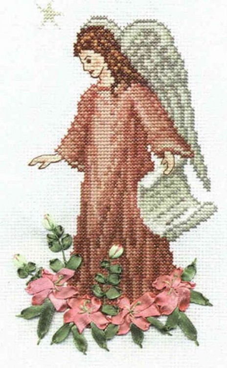 Набор для вышивания Панна Ф-0676 Ангел в лилиях