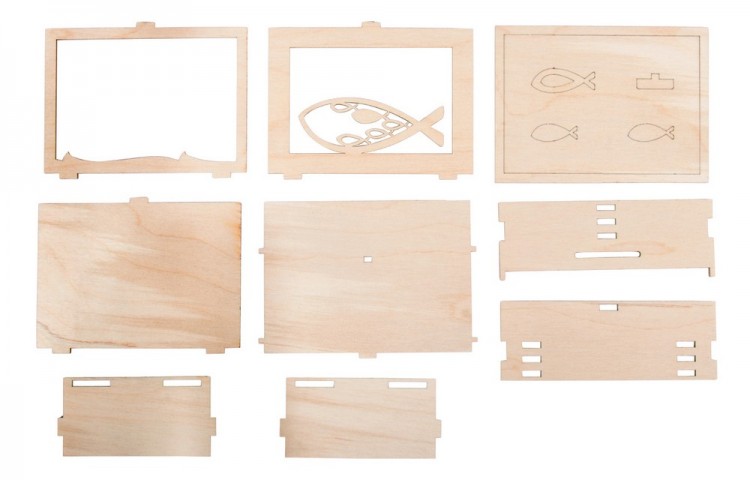 Rayher 62925505 Набор для сборки 3D модели "Рыбка"