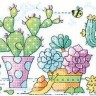 Набор для вышивания Heritage KCCG1480E Cactus Garden (Сад кактусов)